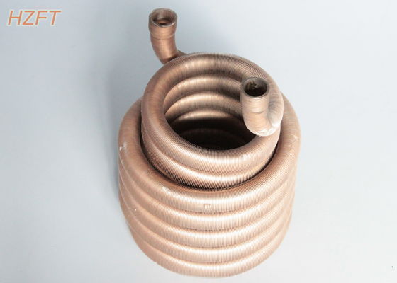 Tankless給湯装置は熱交換器として銅管のコイルを統合した
